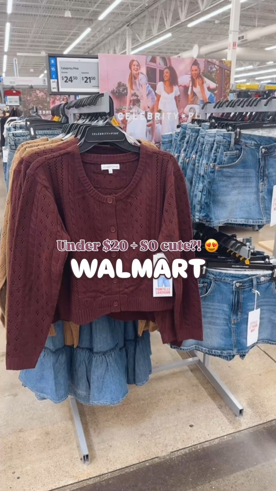 Under $20 + SO cute?! 😍 Walmart✨

More NEW Celebrity Pink arrivals at Walmart are here, and these two are definitely going on my fall wishlist! 🍂🤎

✨ The prettiest Pointelle Crew Neck Cardigan Sweater — available in 2 colors
✨ The Crossover Waistband Denim Skort — available in both light & dark denim washes

#walmart #walmartstyle #walmartpartner @Walmart @walmartstyle

#LTKgrwm #LTKootd #LTKSeasonal