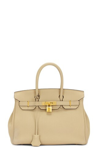 hermes Hermes Togo Birkin 30 Handbag in Trench - Beige. Size all. | FWRD 