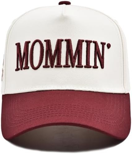 Women’s Mommin Trucker Hat – Vintage Two-Tone Ponytail Baseball Cap, Embroidered Adjustable H... | Amazon (US)