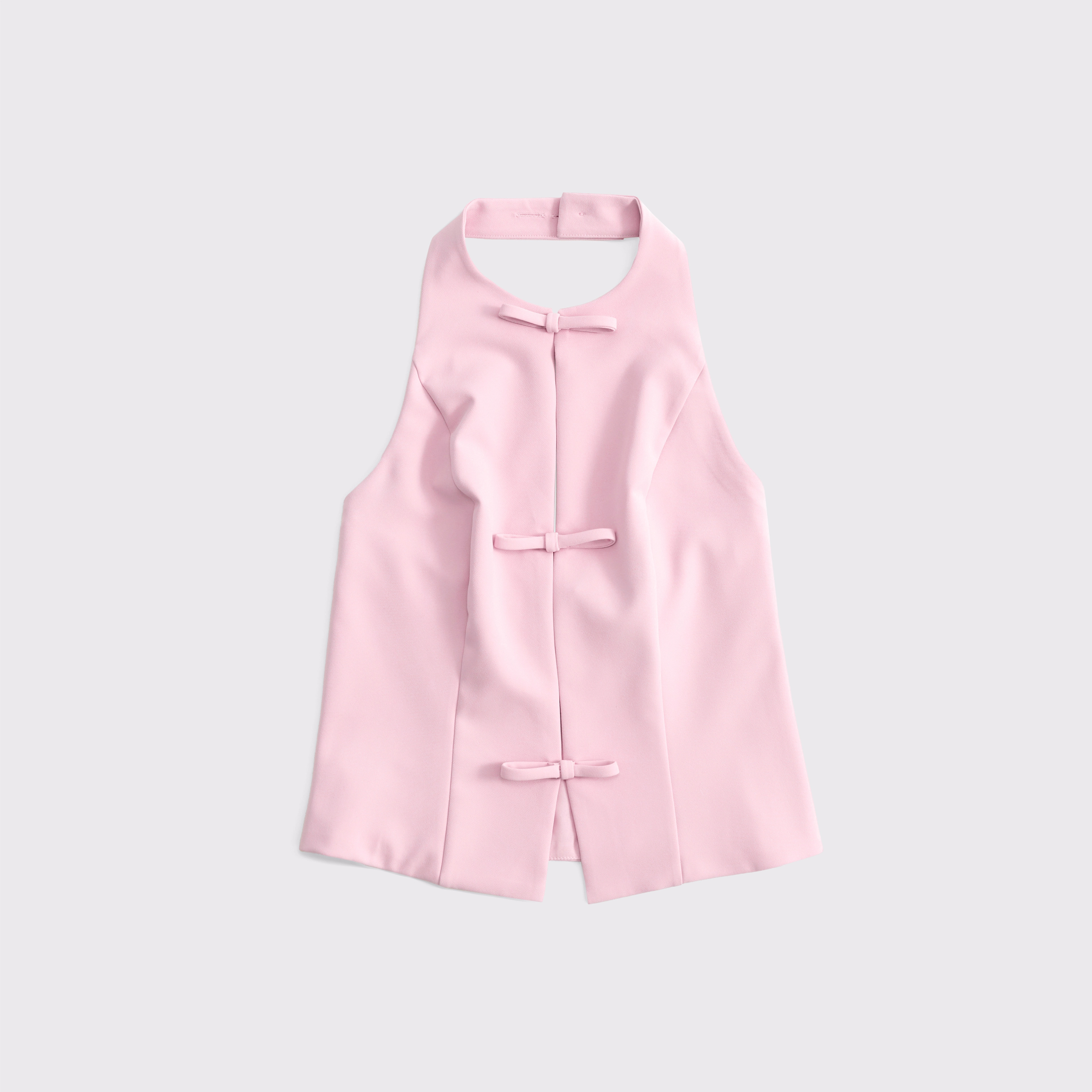 Bow Tie-Front Halter Top | Abercrombie & Fitch (US)