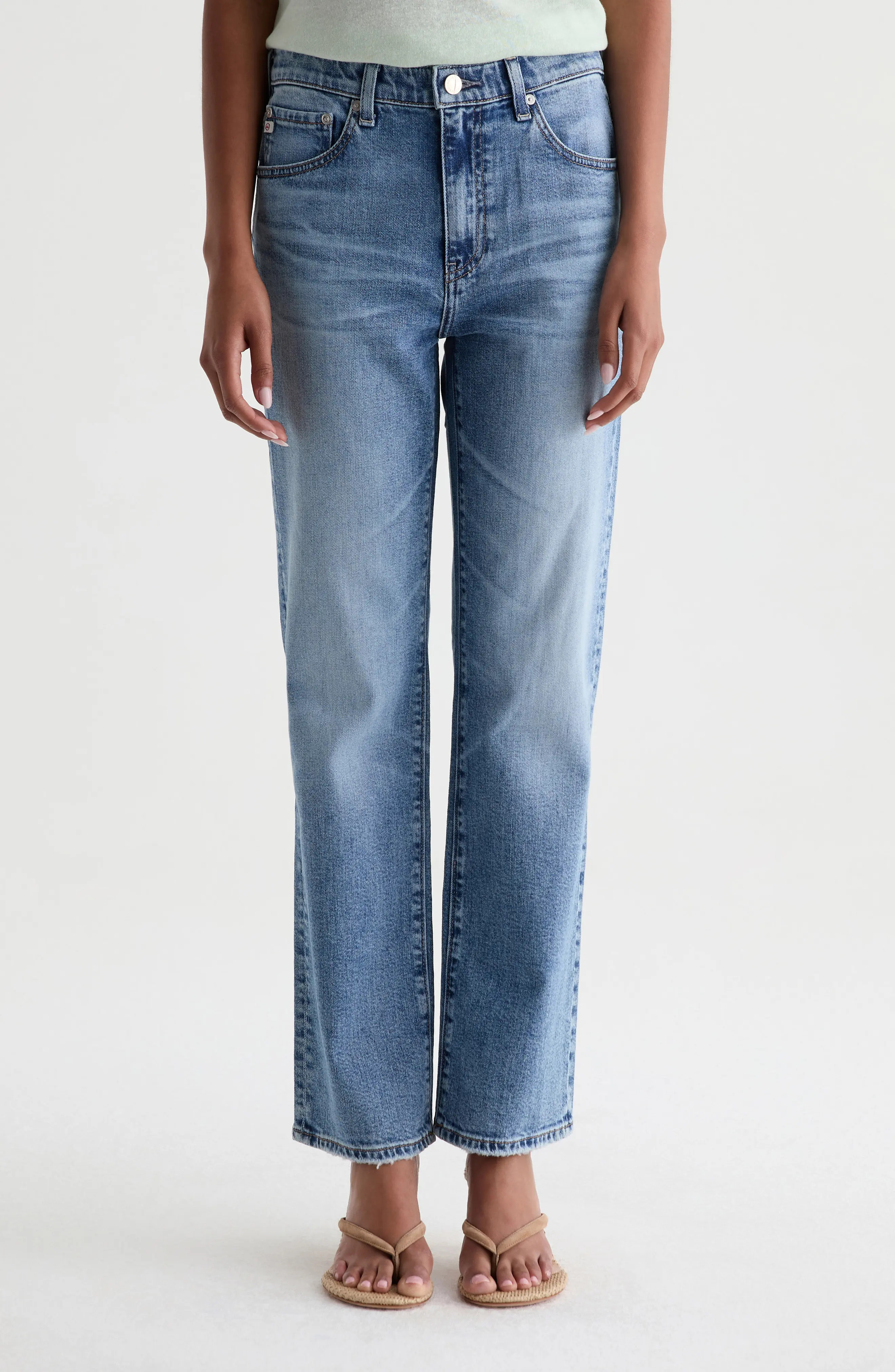 Brinley Mid Rise Straight Leg Jeans (Women) | Nordstrom | Nordstrom