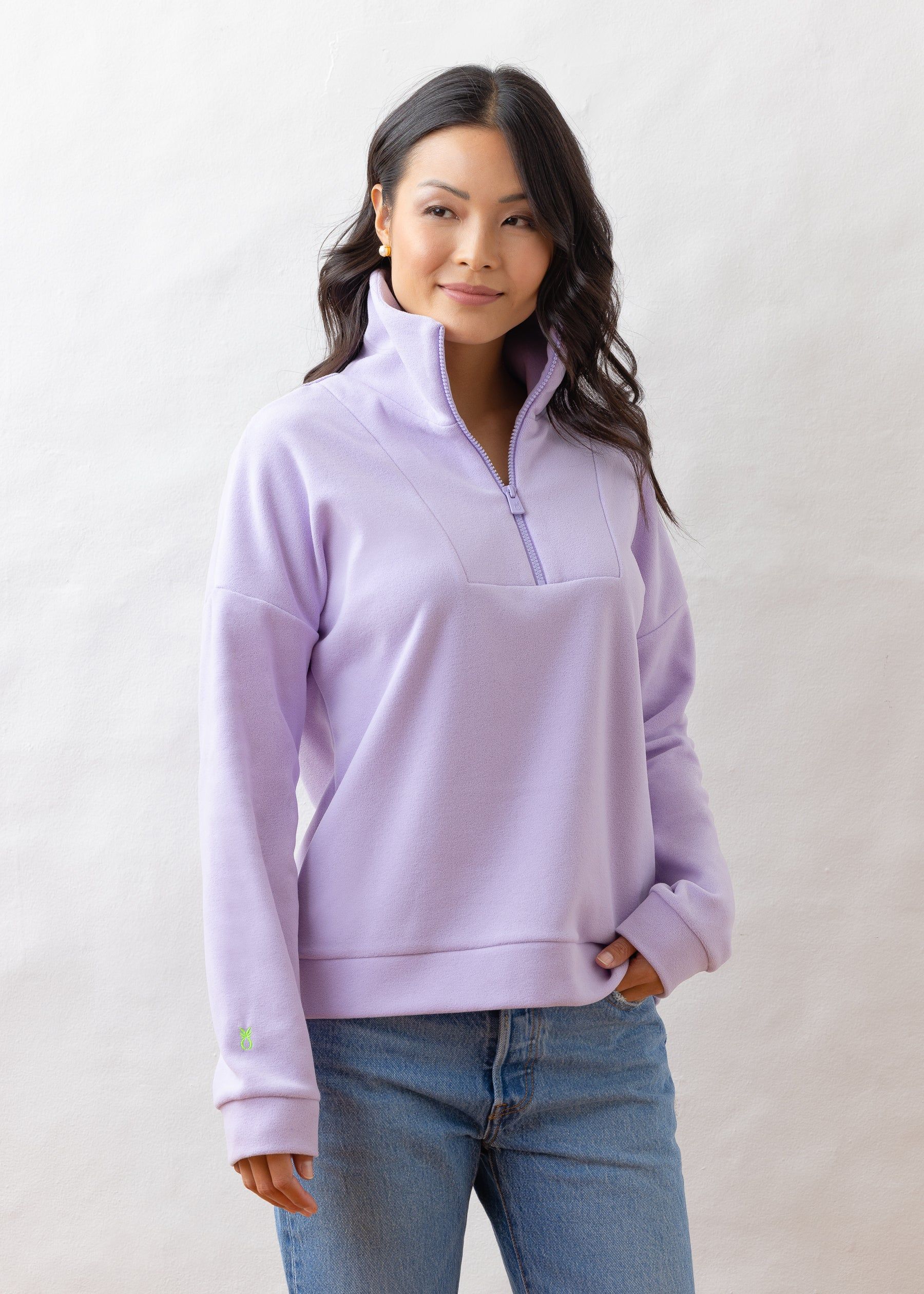 Putnam Pullover in Terry Fleece (Lavender) | Dudley Stephens