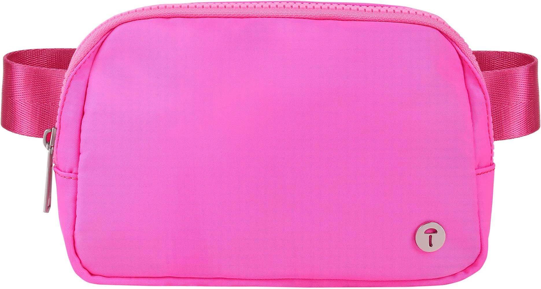 Belt Bag for Women Fanny Pack With Adjustable Strap Water Proof Hot Magenta | Amazon (US)