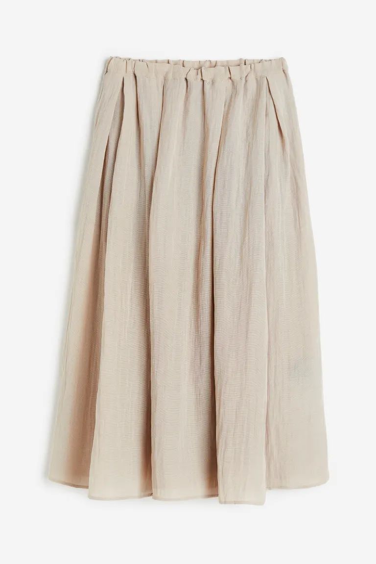 Wide-cut Twill Skirt | H&M (US + CA)