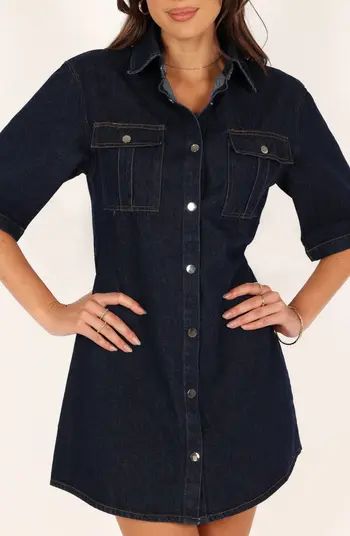 Rev Denim Mini Shirtdress | Nordstrom