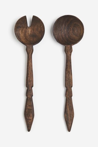Wooden Salad Servers - Brown - Home All | H&M US | H&M (US + CA)