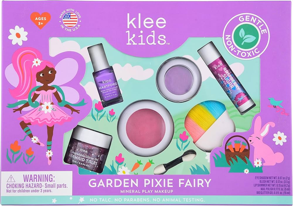 Luna Star Naturals Klee Kids Deluxe Play Makeup Kit. Gentle and Non-Toxic. Made in USA. (Garden P... | Amazon (US)