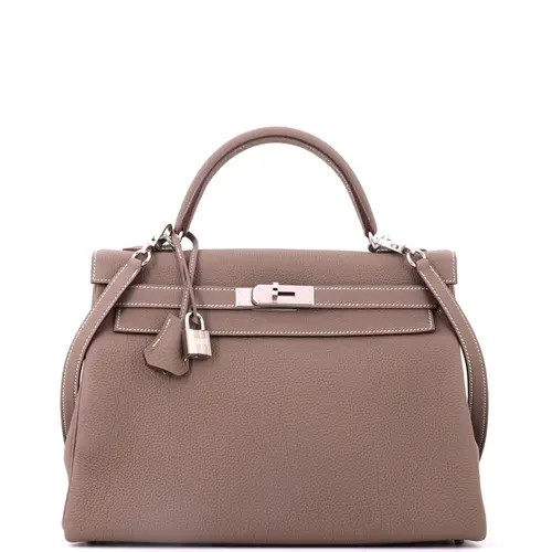 Pre-Owned Hermes Kelly Handbag Grey Togo with Palladium Hardware 32 at Nordstrom, Size Small | Nordstrom