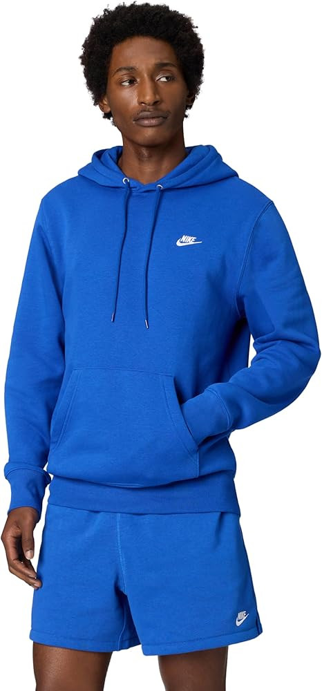 Nike Men's Club Pullover Fleece Hoodie, Birch Heather/White/White, Medium at Amazon Men’s Cloth... | Amazon (US)