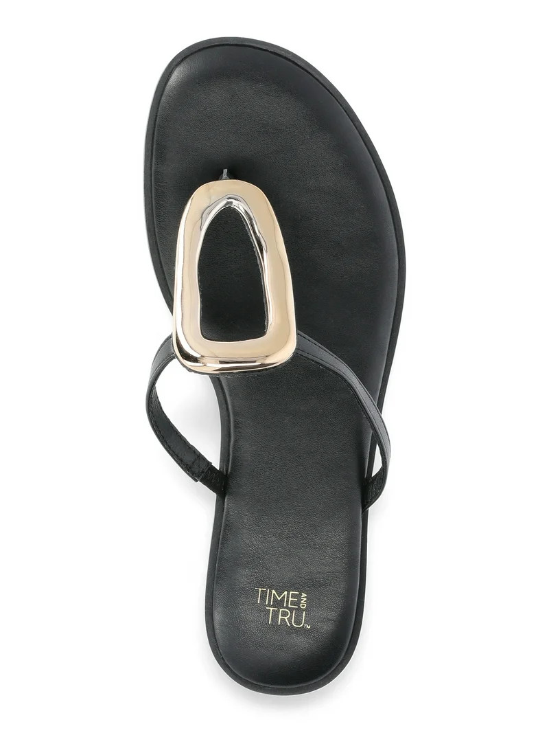 Time and Tru Women's Ornament Thong Sandals | Walmart (US)