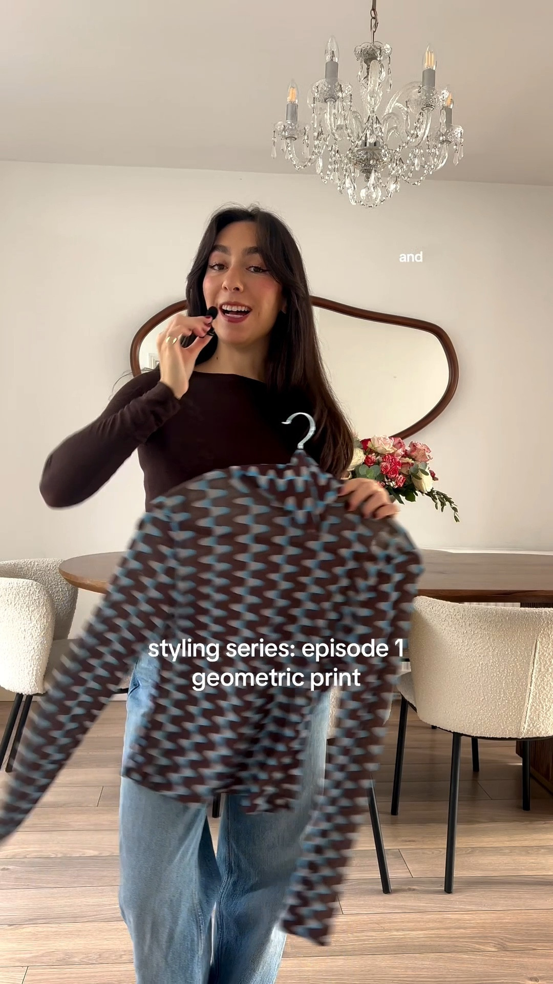 Styling series episode 1: geometric print! Styling blue and brown, asos, karen millen, dune, demellier bag

#LTKuk #LTKwinter #LTKautumn