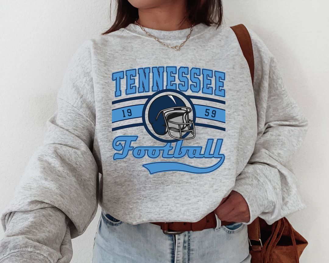 Vintage Tennessee Football Crewneck Sweatshirt / T-shirt - Etsy | Etsy (US)