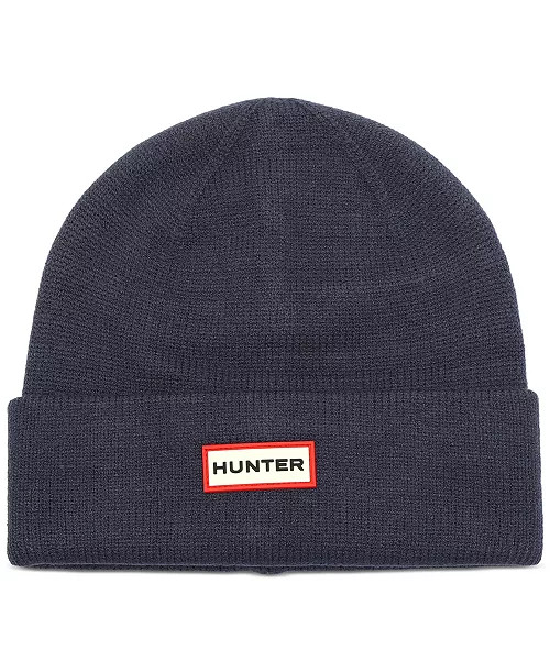Hunter Women's Play Essential Cuffed Logo Beanie - Macy's | Macy's