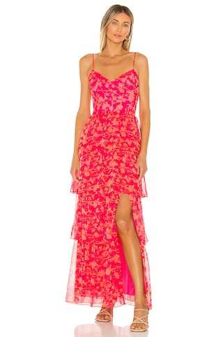 Amanda Uprichard Thaddea Maxi Dress in Brookeside from Revolve.com | Revolve Clothing (Global)