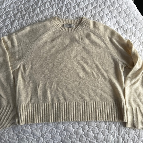 Everlane 100% Cashmere Boxy Crew Sweater Size Medium | Poshmark