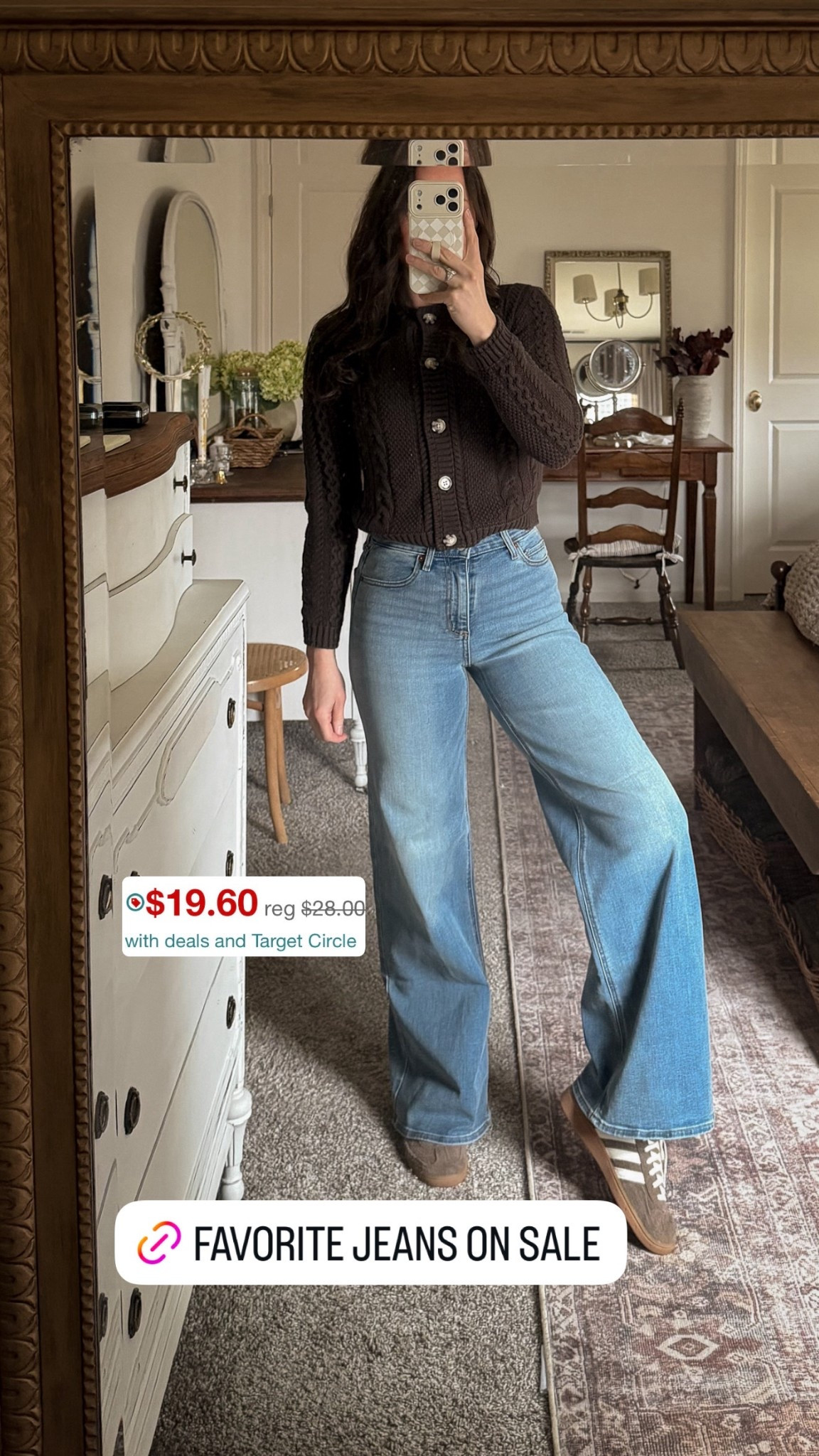 My favorite wide leg jeans are on sale  

#LTKSaleAlert
