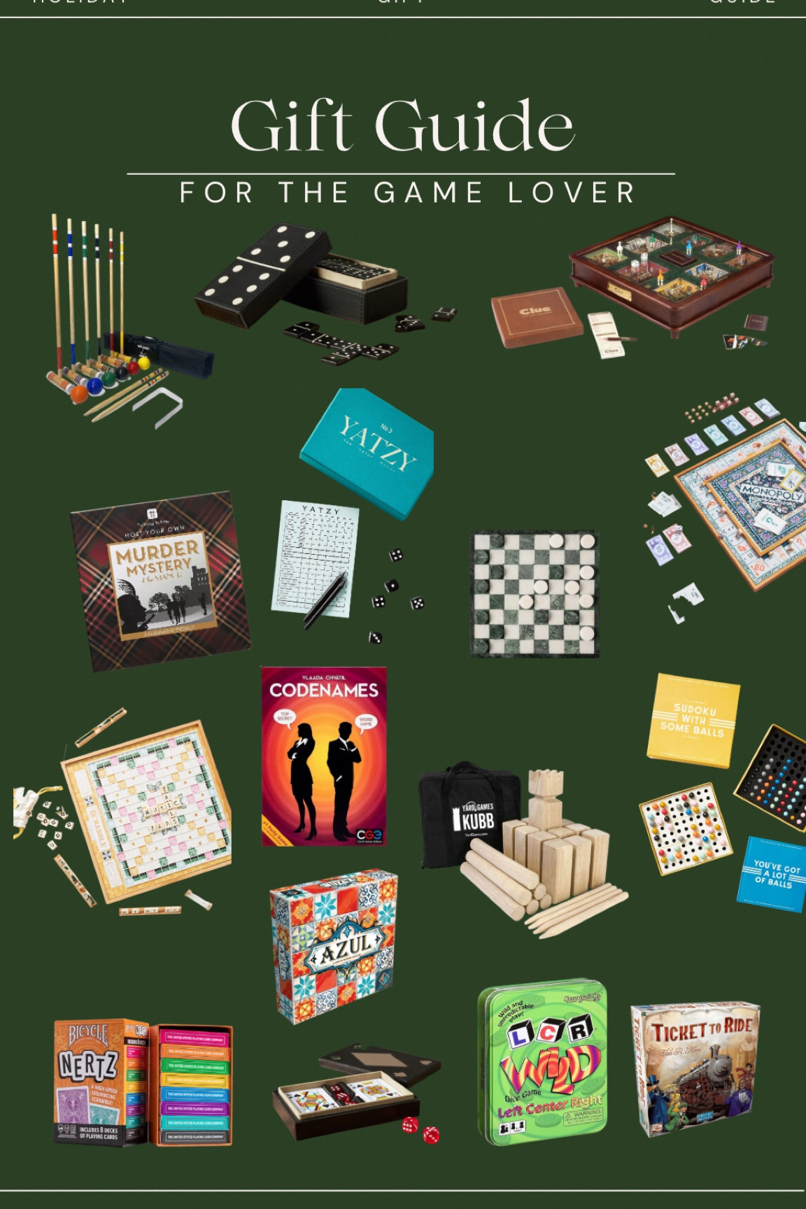 Ultimate gift guide for the game lover! The best games for everyone on your list!


#LTKCyberWeek #LTKsalealert #LTKGiftGuide