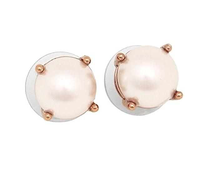 Kate Spade New York Blush Rose Gold Pearl Earrings | Amazon (US)
