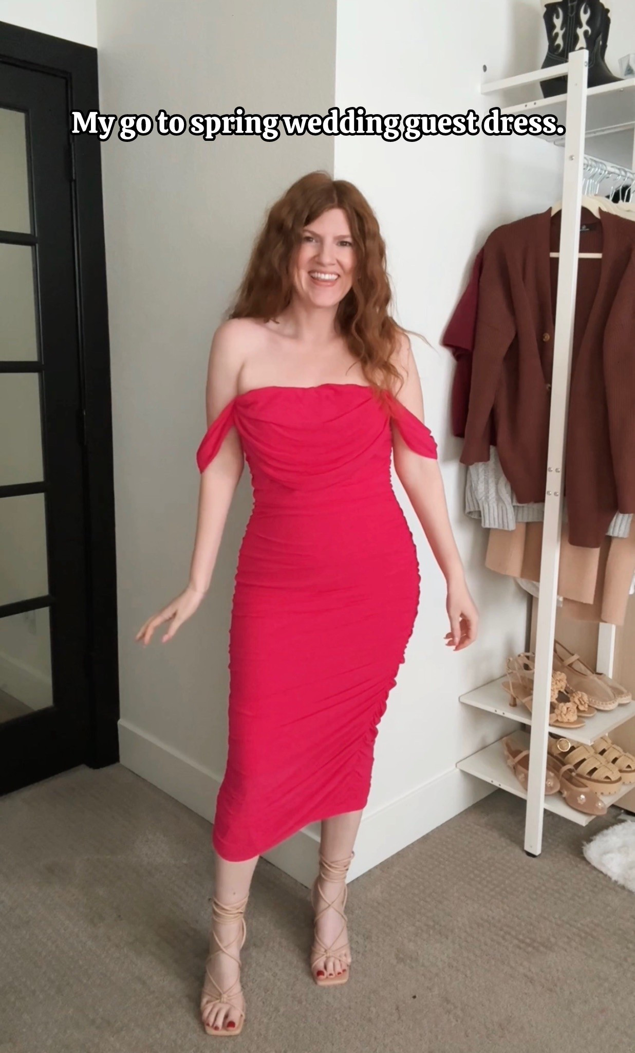 Comfy and flattering spring wedding guest dress. Size medium. 

#LTKWedding #LTKSaleAlert #LTKFindsUnder50