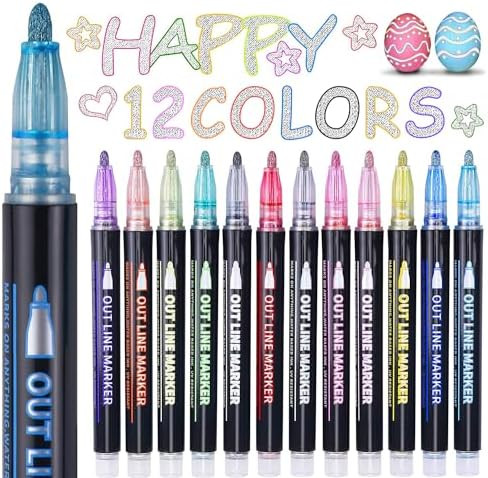 Stocking Stuffers, Outline Glitter Markers, Stocking Stuffers for Teen Girl Gifts Trendy Stuff, 1... | Amazon (US)