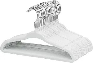 ManGotree Velvet Baby Clothes Hangers, 10.95'' Non-Slip Kids Hangers, Space Saving Hangers for In... | Amazon (US)