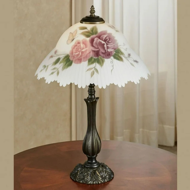 Brinley Floral Table Lamp Bronze | Walmart (US)