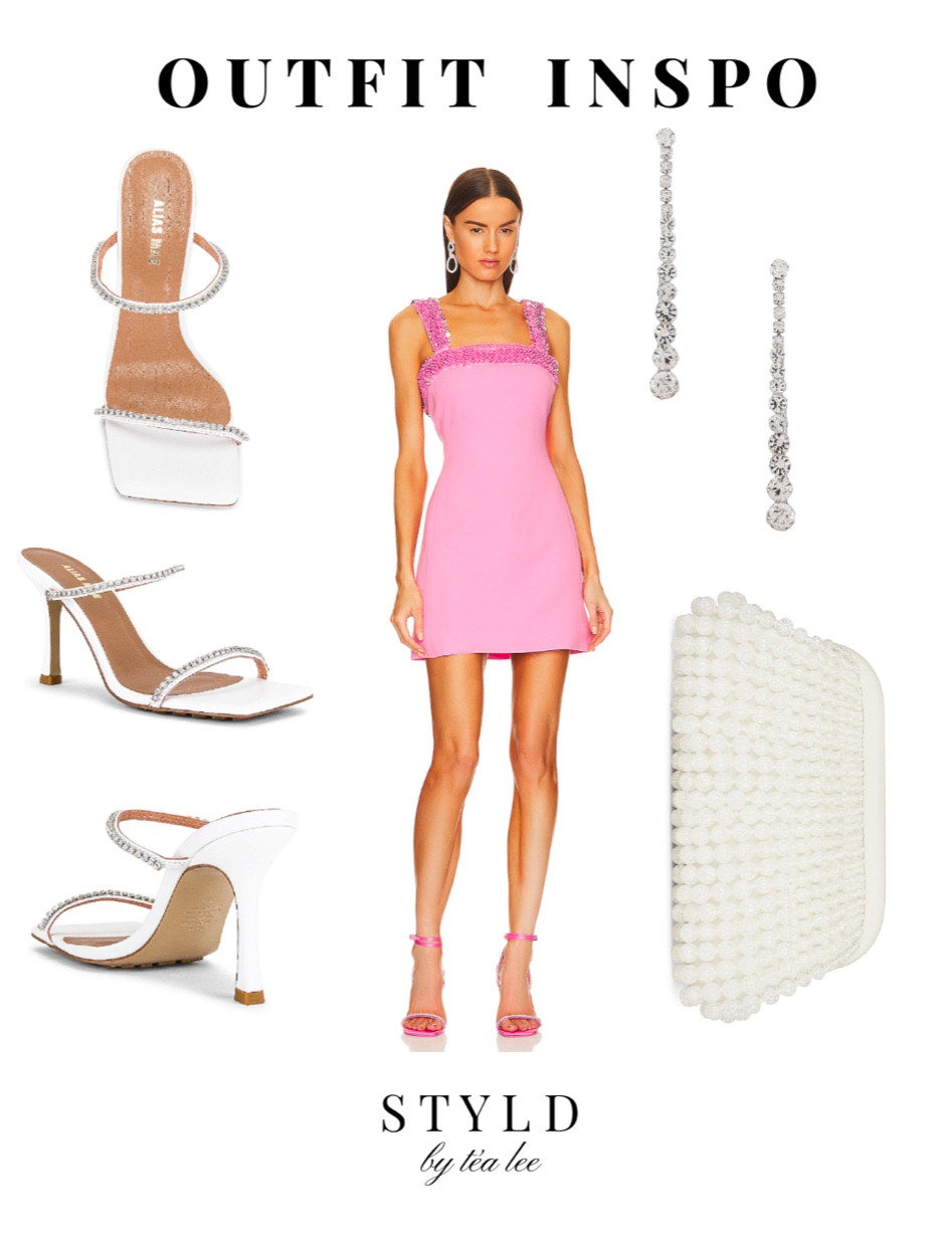 EVENT OUTFIT 🪩✨

Gorgeous pink mini dress perfect for any semi formal occasion! Shop the rest of the look + similar looks down below. 

Entire outfit from Revolve! 🤍

#LTKU #LTKSeasonal #LTKstyletip