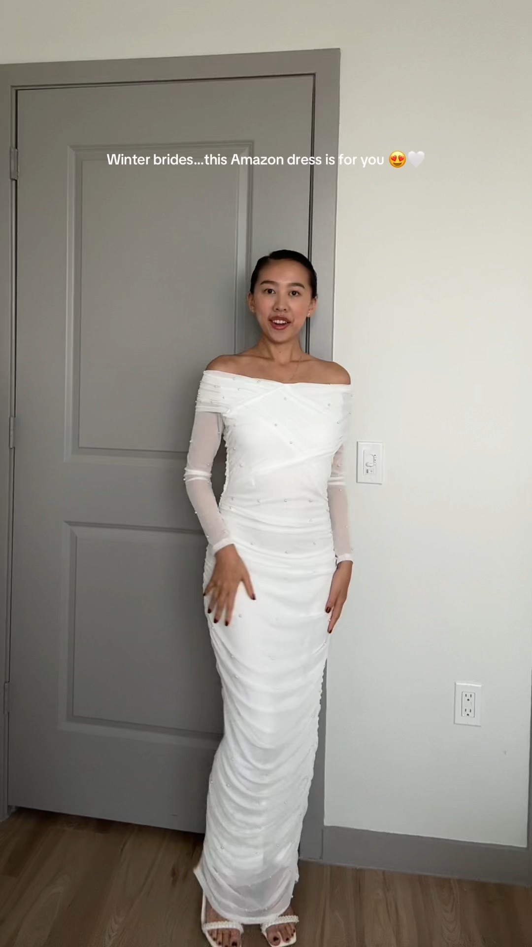 White dress (small), bridal dress, pearl dress, Amazon dress, white Amazon dress, long sleeve white dress

#LTKHoliday #LTKWedding #LTKFindsUnder50