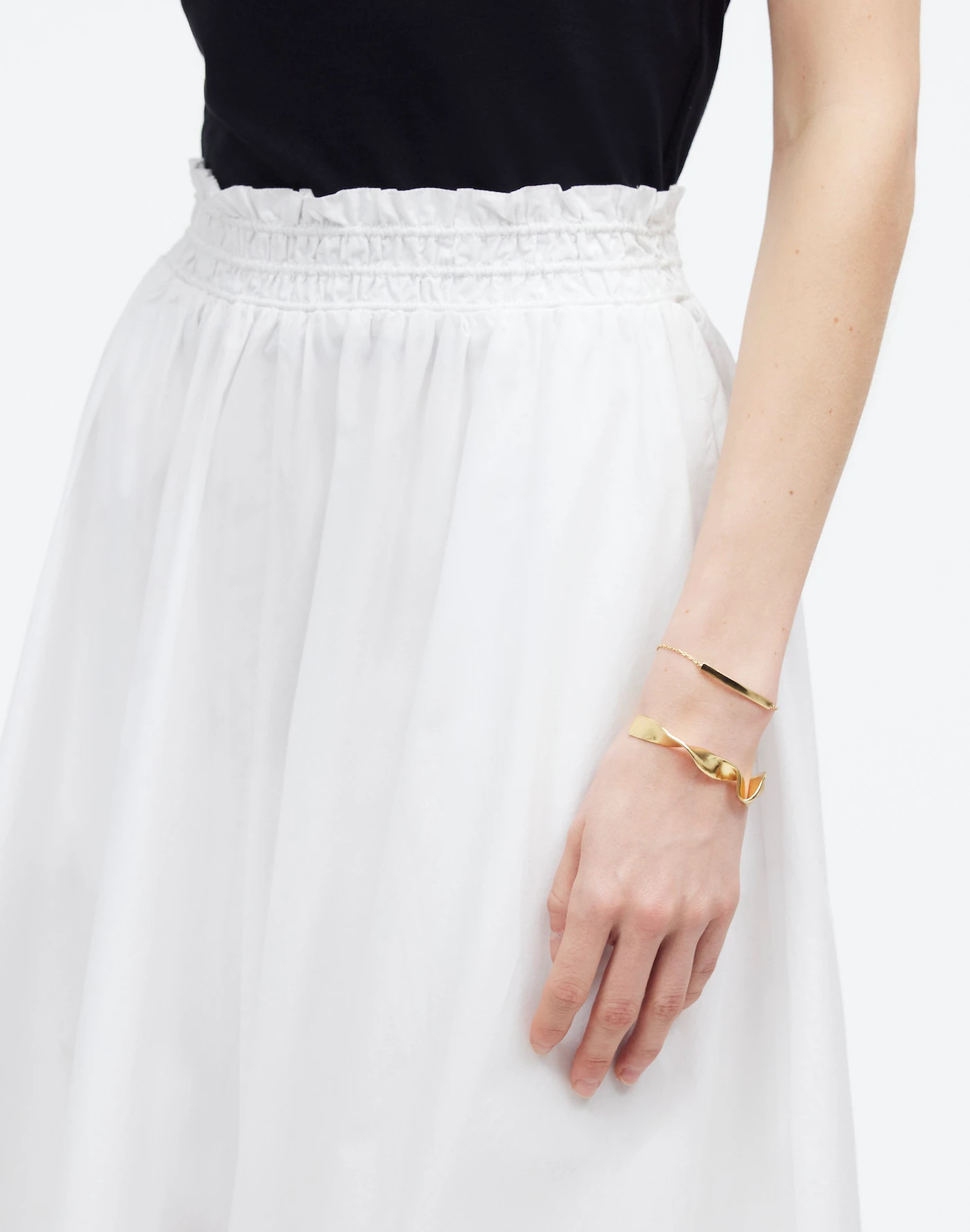 Pull-On Paperbag Midi Skirt | Madewell | Madewell