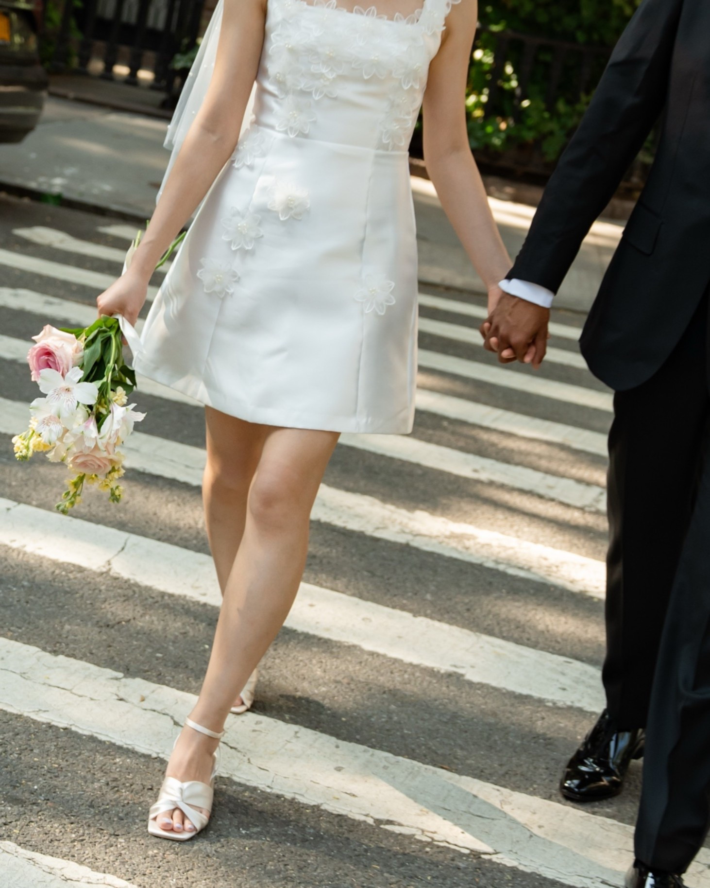 Courthouse wedding - bridal outfit. Bridal shower, little white dress with appliqué. Wearing size S but tailored down since XS was too small.

#LTKWedding #LTKPetite #LTKSaleAlert