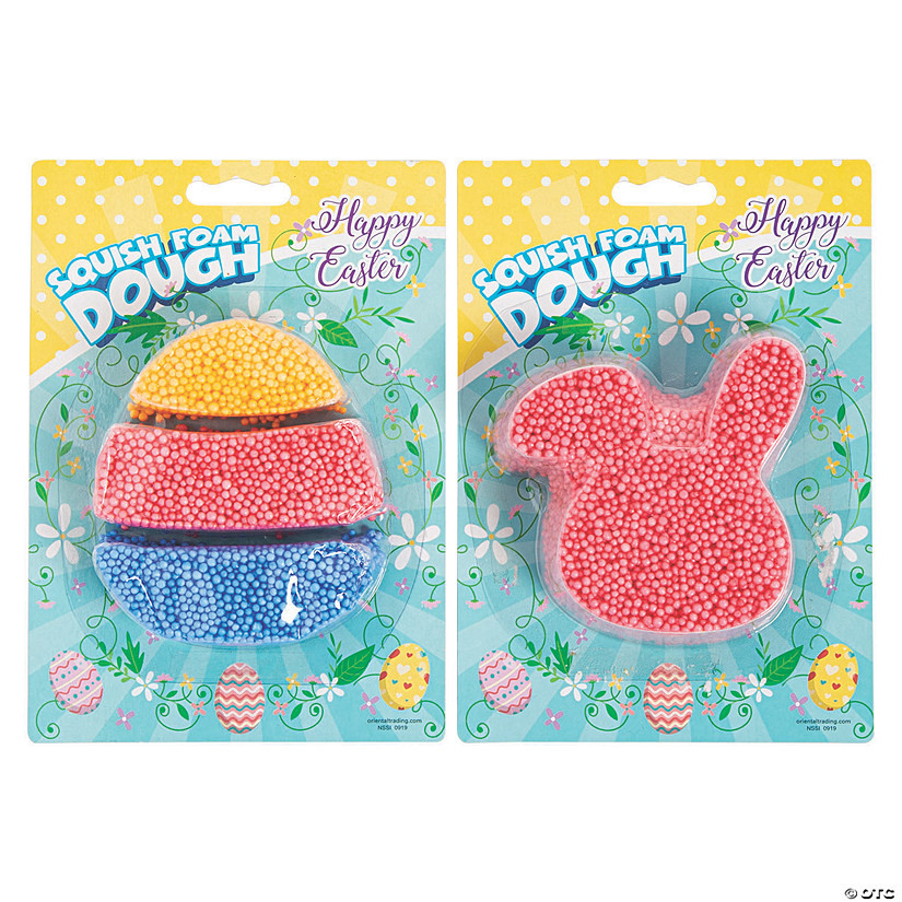 Easter Squish Foam Dough - 12 Pc. | Oriental Trading Company