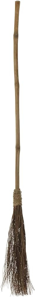 amscan Classic Witch Broom, Halloween Costume Accessory, 44" Long, Bamboo Grass Straw | Amazon (US)