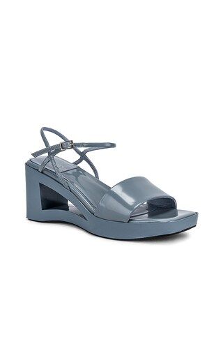 Jeffrey Campbell Scoobiedoo Wedge Sandal in Dusty Blue Box from Revolve.com | Revolve Clothing (Global)