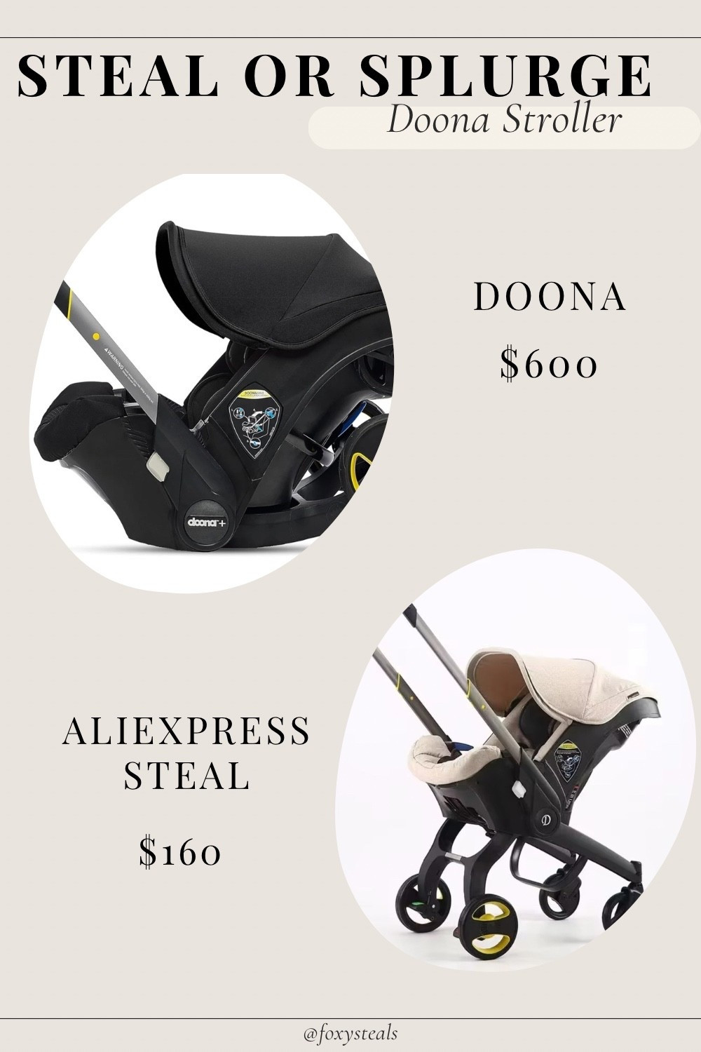 Love the convenience of the Doona stroller but not the price? This dupe offers the same all-in-one car seat-to-stroller design at a fraction of the cost. Lightweight, safe, and perfect for travel or everyday errands. Tap to shop this budget-friendly baby travel essential 🦊✨ #DoonaDupe #BabyGear #MomLife #TravelStroller #AffordableBabyGear

#LTKBaby #LTKFamily #LTKBump