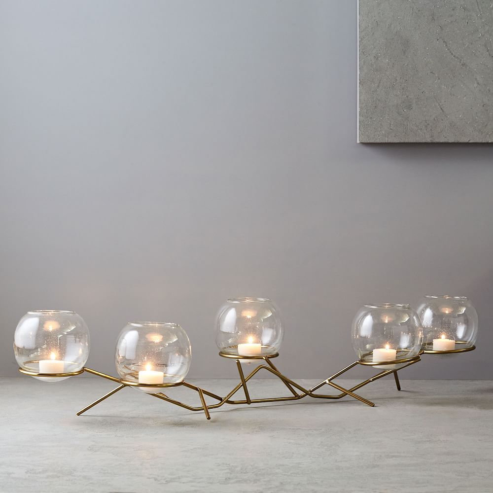 Brass & Glass Globe Centerpiece | West Elm (US)