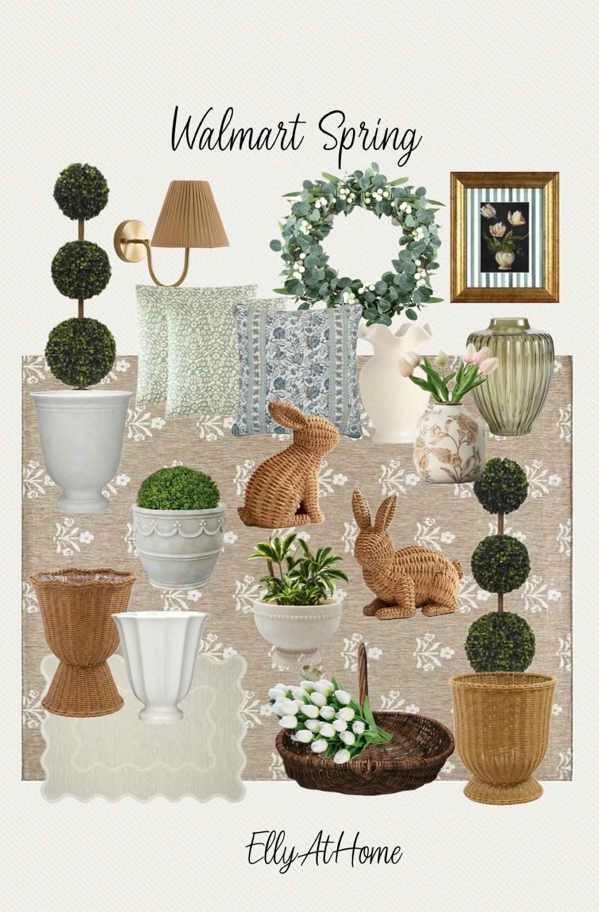 New spring porch and decor accessories at Walmart! Shop best sellers soon! Outdoor topiaries, planters, outdoor area rugs pillows, vases and more accessories. Free shipping. 

#LTKHome #LTKdayinmylife