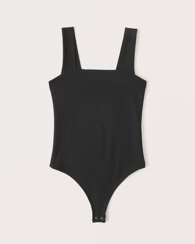 Double-Layered Seamless Fabric Squareneck Bodysuit | Abercrombie & Fitch (US)