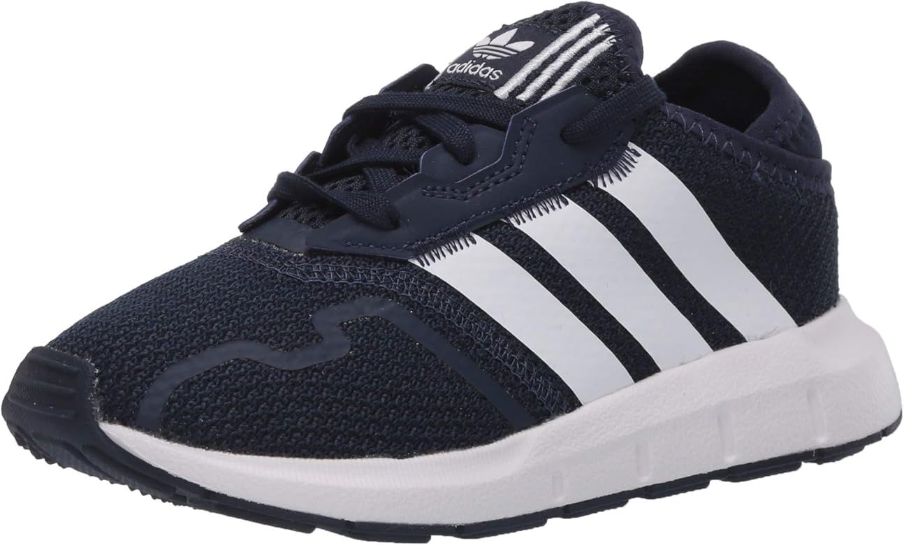 Amazon.com | adidas Originals Kids Swift Essential Sneaker, Black/White/Black, 9 US Unisex Toddle... | Amazon (US)