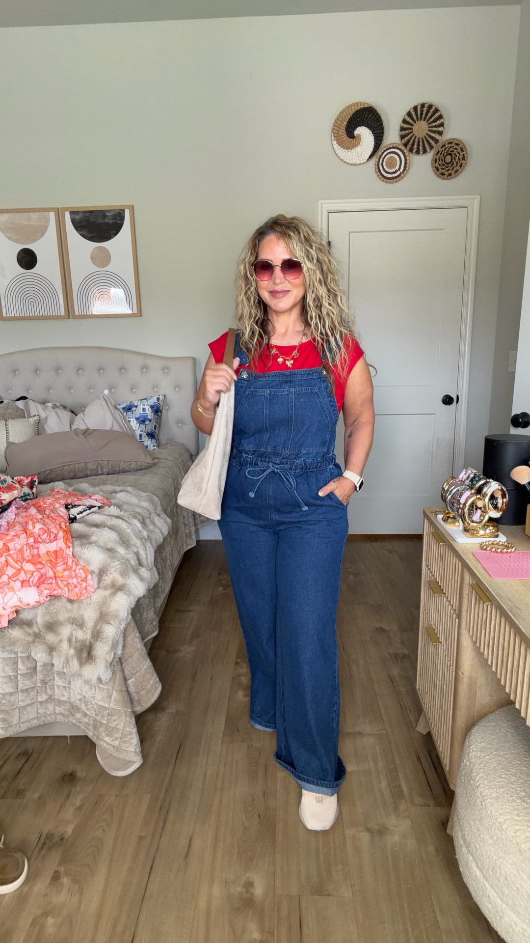 Size large overalls and top
Sneakers tts

#LTKMidsize #LTKOver40 #LTKPetite