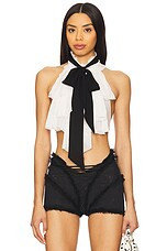 Aniye Records Mimi Ruff Top in Silk from Revolve.com | Revolve Clothing (Global)