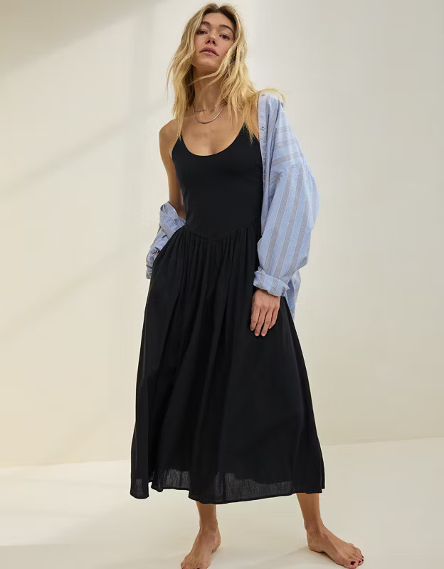 Aerie At The Barre Midi Dress | Aerie