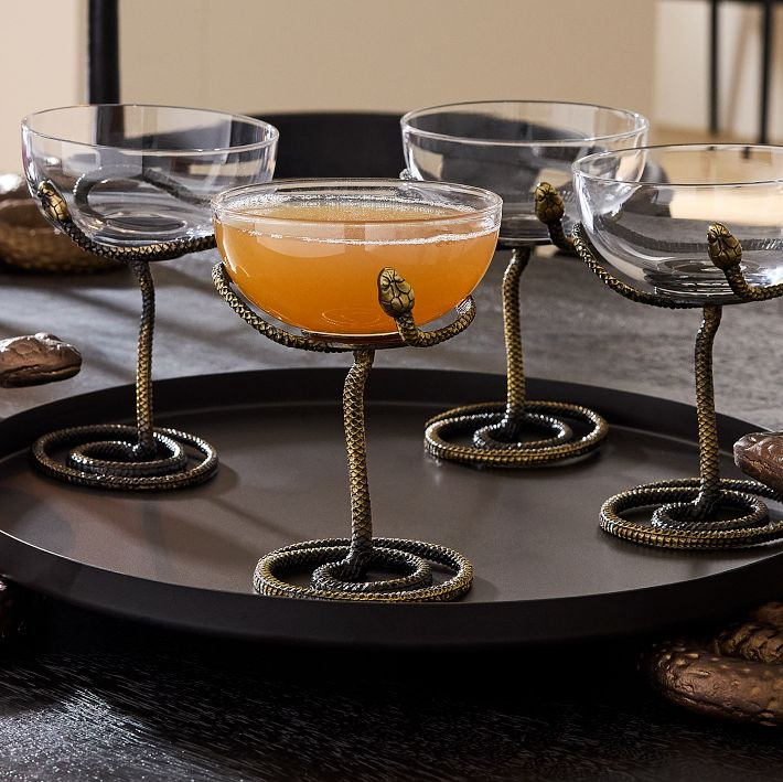 Metal Snake Glassware | West Elm (US)