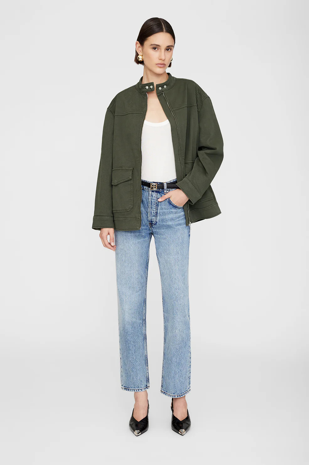 ANINE BING Henry Jacket in Army Green | Anine Bing