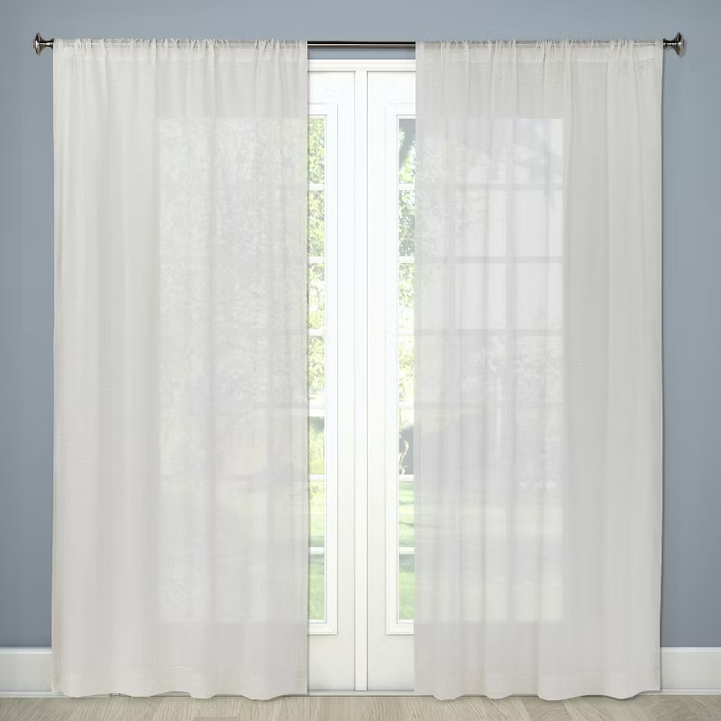 1pc 54"x84" Sheer Linen Curtain Panel - Threshold™ | Target