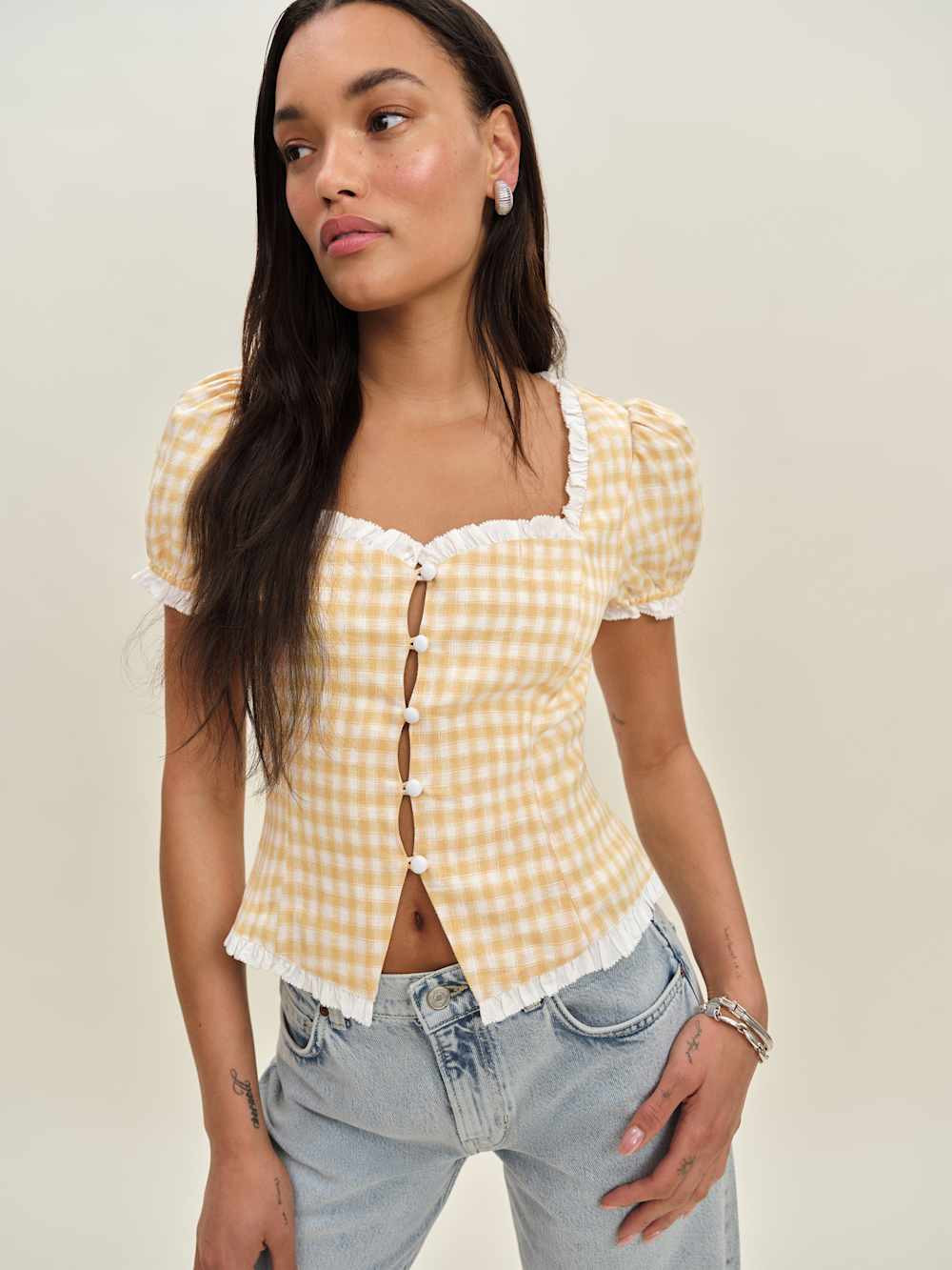 Rosemary Linen Top | Reformation (Global)