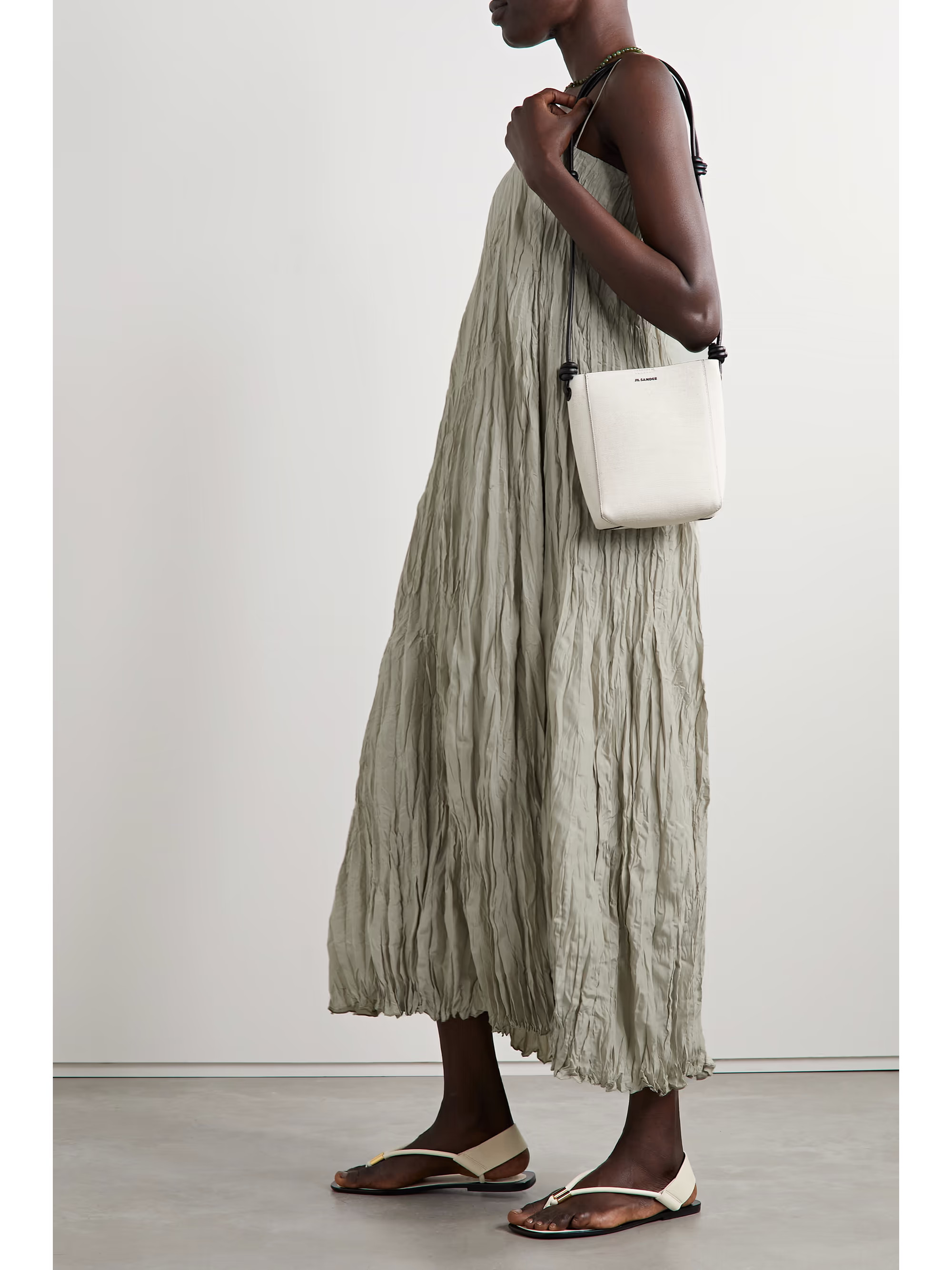 TOTEME Crinkled-silk maxi dress | NET-A-PORTER | NET-A-PORTER (US)