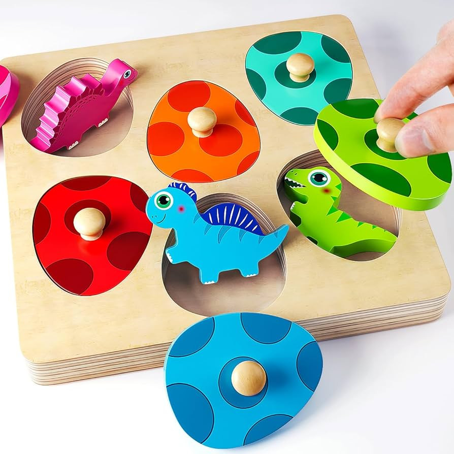 Montessori Toys for 1 Year Old Boys Girls Gifts: Wooden Shape Sorter & Color Match Baby Puzzles 1... | Amazon (US)