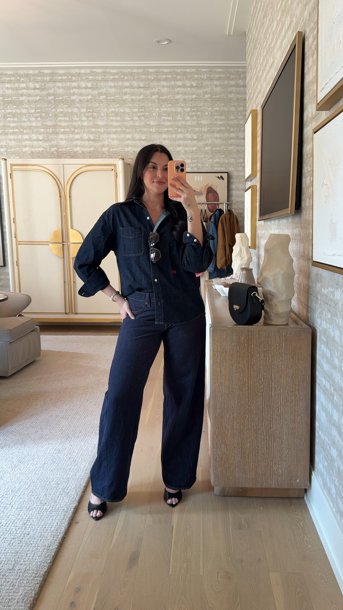 Double denim is always a no brainer, especially when they match perfectly! S denim top, 29L jeans

#LTKgrwm #LTKootd #LTKNYFW