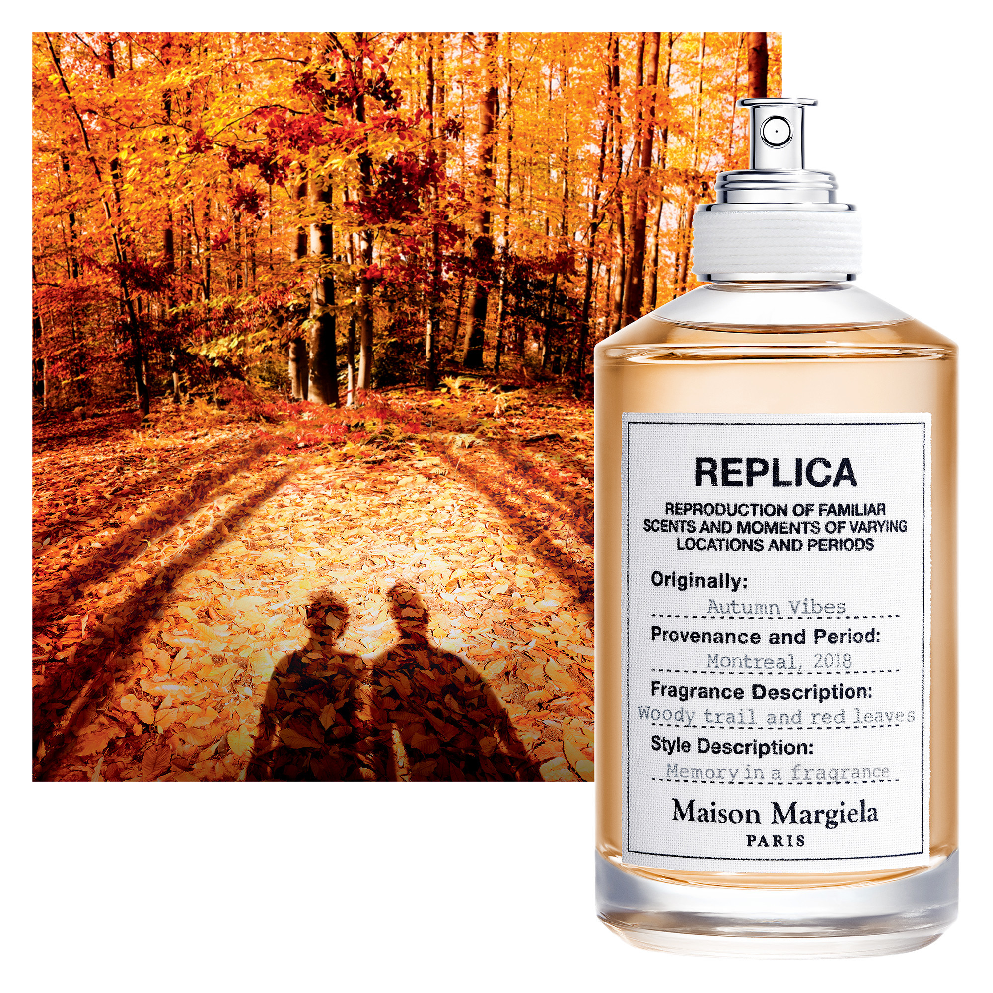 Maison Margiela Fragrances REPLICA Autumn Vibes, Eau de Toilette | 3.4 oz/ 100ml | Fragrance for Women & Men | Maison Margiela Fragrances