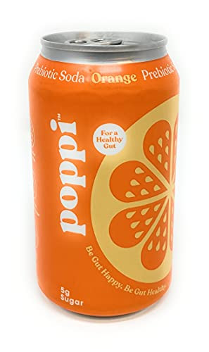 Poppi, Soda Prebiotic Orange, 12 Ounce, 12 Pack | Amazon (US)